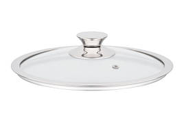 Кришка Ardesto Gemini 22 см, скло, неіржавка сталь
