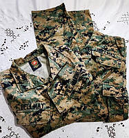 Комплект уніформи USMC Woodland Б/У, S/R(комплект)кітель M/R+штани S/L, додаткові фото/відео за потребою.