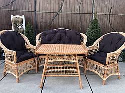 Комплект меблів із лози Звичайний з подушками