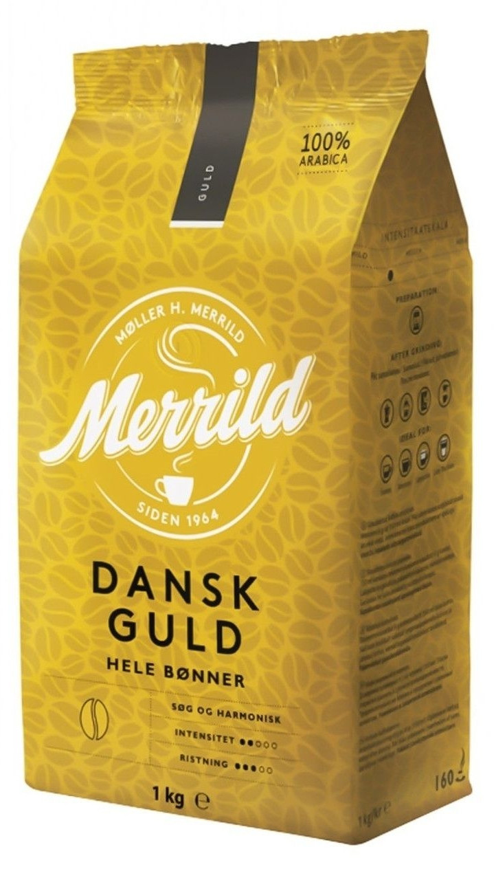 Кава в зернах Lavazza Merrild Dansk Guld 1 кг