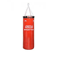 Мішок боксерський SportKo "Боченя" PVC з кільцем 75 см червоний