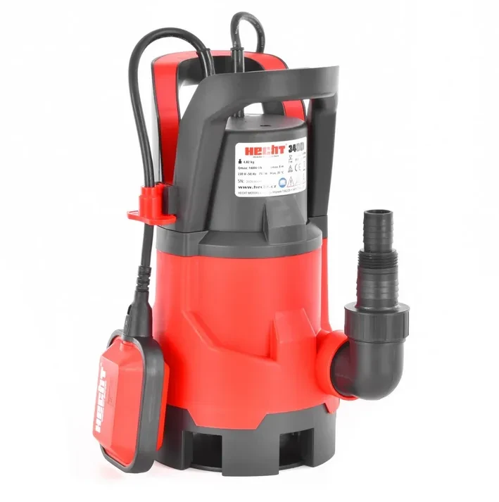 Насос дренажний HECHT 3400 електричний 230В/50 Гц, 400 Вт, 7500 л/ч, фото 1