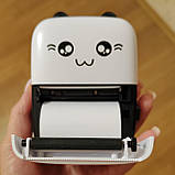 Маленький принтер для друку з телефону портативний дитячий принтер кишеньковий міні принтер Котик, фото 3