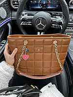 Женская сумочка шопер мишель корс коричневая Michael Kors Shopper вместительная стильная сумка
