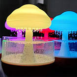 Нічник-зволожувач з ефектом дощу Cloud Rain Humidifier 8996, фото 5