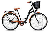 Жіночий міський велосипед GOETZE 28 3biegi кошик безплатно! Цвет - чорний