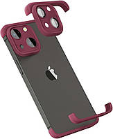 Силиконовая накладка CornerPad (с защитой для камеры) для iPhone 14 бордовый