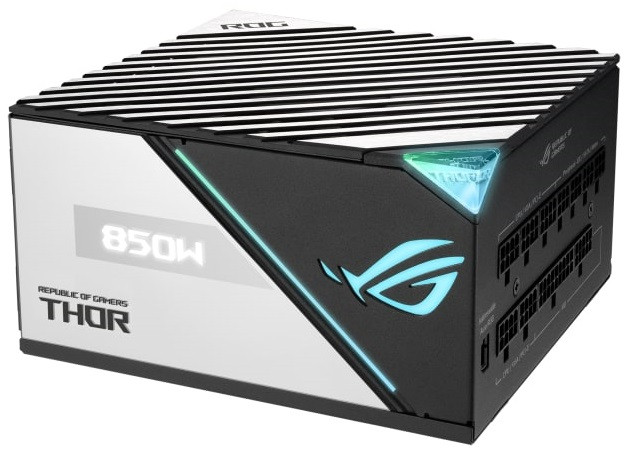 ASUS Блок живлення ROG THOR (850W), >90%, 80+ Platinum, 135mm, 1xMB 24pin(20+4), 2xCPU 8pin(4+4), 6xMolex, 10xSATA, 83xPCIe