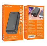 УМБ портативне зарядне Power Bank BOROFONE BJ38B 30000 mAh, 2 USB, Type-C, 2A, чорне, фото 5