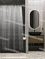 Тканевая шторка для ванной комнаты с кольцами "ANKA" Miranda, размер 180х200 см., Турция