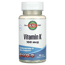 Вітамін K KAL "Vitamin K" 100 мкг (100 таблеток)