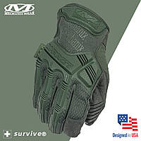 Тактические перчатки Mechanix Wear M-Pact Olive Оригинальные Механиксы Зеленые