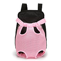 Легкий рюкзак - переноска для маленьких и средних собак Розовый