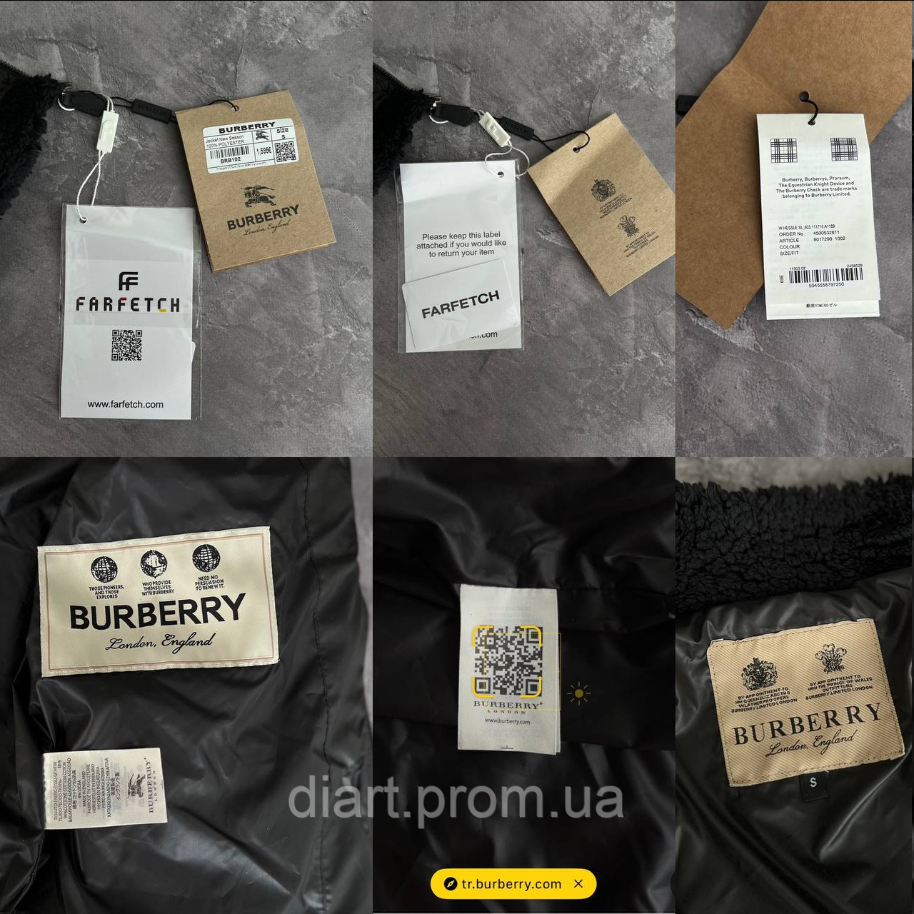 Куртка Burberry (Люкс) черная - фото 10 - id-p2071910120