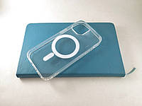Прозорий чохол MagSafe для iPhone 15 силиконовый