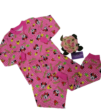 Піжама для дівчинки Мікі Маус на зріст 110 см Рожева (1232)