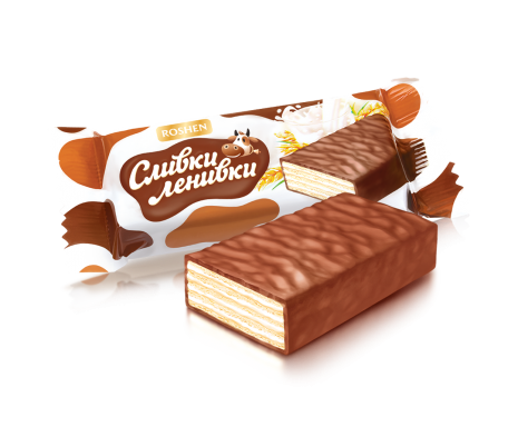 Цукерки вафельні Сливки-Ленивки Roshen 1кг