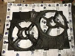 Корпус Дифузора вентилятора основного радіатора Fiat Ducato з 2006-2014 рік 1345870080