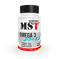 MST® Omega 3 + D3 + K2 | Омега 3 Витамин Д3, К2 60 капсул