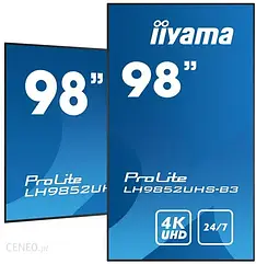 Проекційний екран (інтерактивна дошка) Iiyama Profesjonalny 98 Cali Lh9852Uhs B3 Ips 4K 24/7 Android