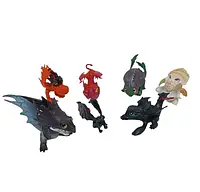 Як приручити дракона фігурки How to Train Your Dragon 7 шт 3-7 см