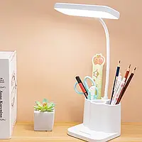 Светодиодная настольная лампа Led table lamp qp-2209-B с USB юсб теплый и холодный белый свет