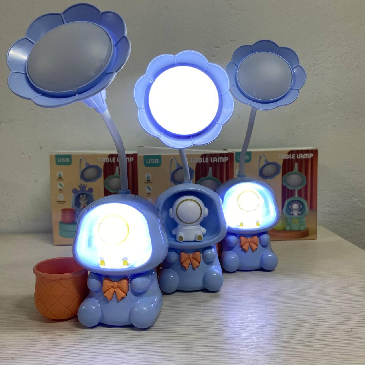 Дитяча настільна акумуляторна LED-лампа 3in1 Rabbit BLUE, фото 1