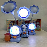 Дитяча настільна акумуляторна LED-лампа 3in1 Rabbit BLUE