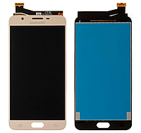 Модуль для Samsung Galaxy J7 Prime, Samsung G610, золотистый, дисплей + сеносор