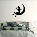 Декоративне настінне 3D Панно «Дівчина на місяць», Декор на стіну з об'ємом, фото 2