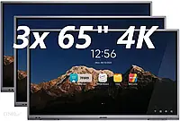 Проекційний екран (інтерактивна дошка) Hikvision Kompleksowy Zestaw Spe: 3X 65", I Programy Eduterapeutica