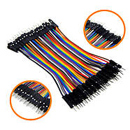 Набір дротів Arduino з'єднувальних довжина 10 см. Комплект перемичок 120 шт. (3 види по 40 шт.), фото 2