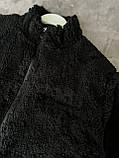 Чоловіча зимова махрова куртка Moncler M1782 чорна, фото 9