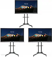 Проекційний екран (інтерактивна дошка) Hikvision 3X Aktywna Tablica 4K 65" + Stojaki Mobilne