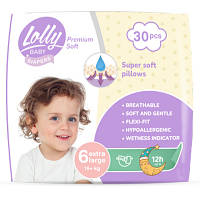 Подгузники Lolly Premium Soft 6 (16+ кг) 30 шт (4820174981068) DL