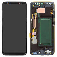 Модуль для Samsung Galaxy S8, Samsung G950F черный,дисплей + сенсор