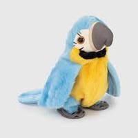 Мягкая игрушка ходячая повторюшка "Shantou", Попугай в трёх цветах - 18 см (K14802-1/2/3)