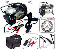 Компресор "Ураган" прикур.+перехідник/Автостоп 2режиму 150psi/15Amp/40л/