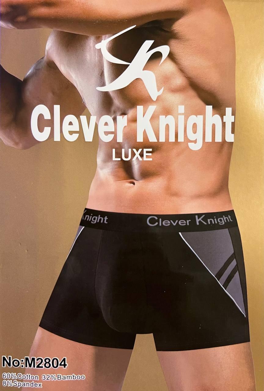 Труси чоловічі 12 штук боксери бавовна Clever Knight розмір XL-4XL (46-54)