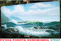 Картина живопис маслом  олія полотно природа Картина море гори морська міський пейзаж Картина ручної роботи художника на подарунок
