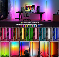 Настільна декоративна проєкційна світлодіодна сенсорна лампа-нічник RGB Crystal Rose Ambience 20,5 см
