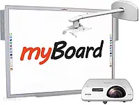 Проекційний екран (інтерактивна дошка) Myboard Interaktywny Silver 84''C Epson Eb 520 Oraz i Sound Amp 32