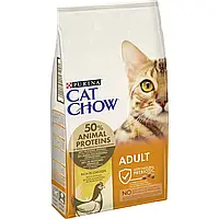 Сухой корм CAT CHOW Adult для взрослых кошек с курицей 15 кг