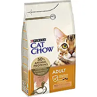 Сухой корм CAT CHOW Adult для взрослых кошек с уткой 1.5 кг