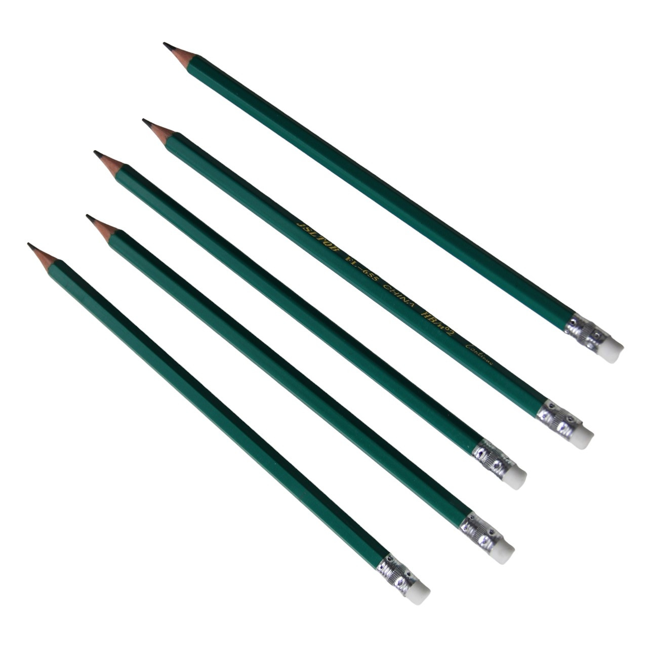 Олівець простий HB 650 з гумкою, фото 1