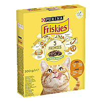 Сухой корм FRISKIES для взрослых кошек с курицей и овощами 300 г