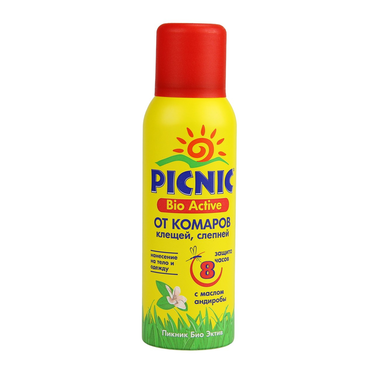Аерозоль від комарів і кліщів 26% Дета Picnic BIO Active 125 мл, фото 1