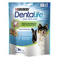 Лакомство DENTALIFE Medium для взрослых собак средних пород для здоровья зубов и десен 115 г