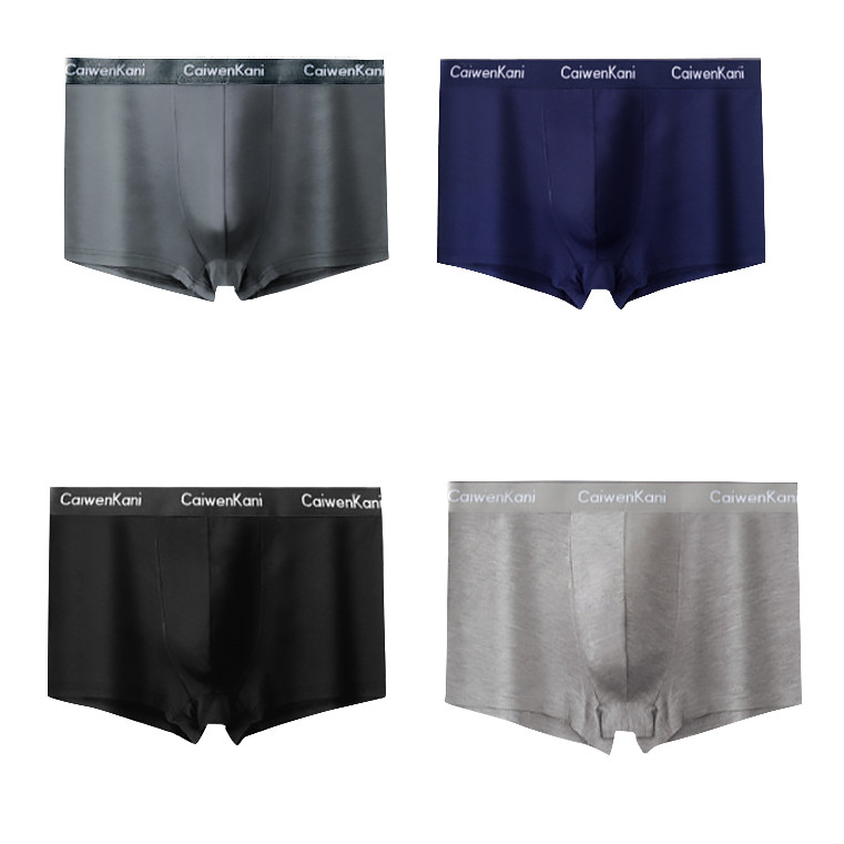 Набір чоловічих боксерів Caiwen Kani 2022 3XL у подарунковій коробці на гумці з 4 шт. трусів 1 шт., фото 1