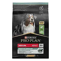Сухой корм PRO PLAN Medium Adult 1+ Sensitive Digestion для собак средних пород с ягненком, 3 кг